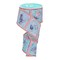2.5" Coastal Blocks Wired Ribbon for Wreaths, Crafts, and Decoration - Nautical, Beach, Summer (Coral, Turquoise, Blue, White, 10 Yards)